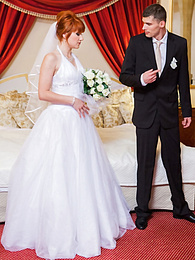 TitsCult presents: Redhead Czech bride Lucy Bell getting double fucked on her wedding day